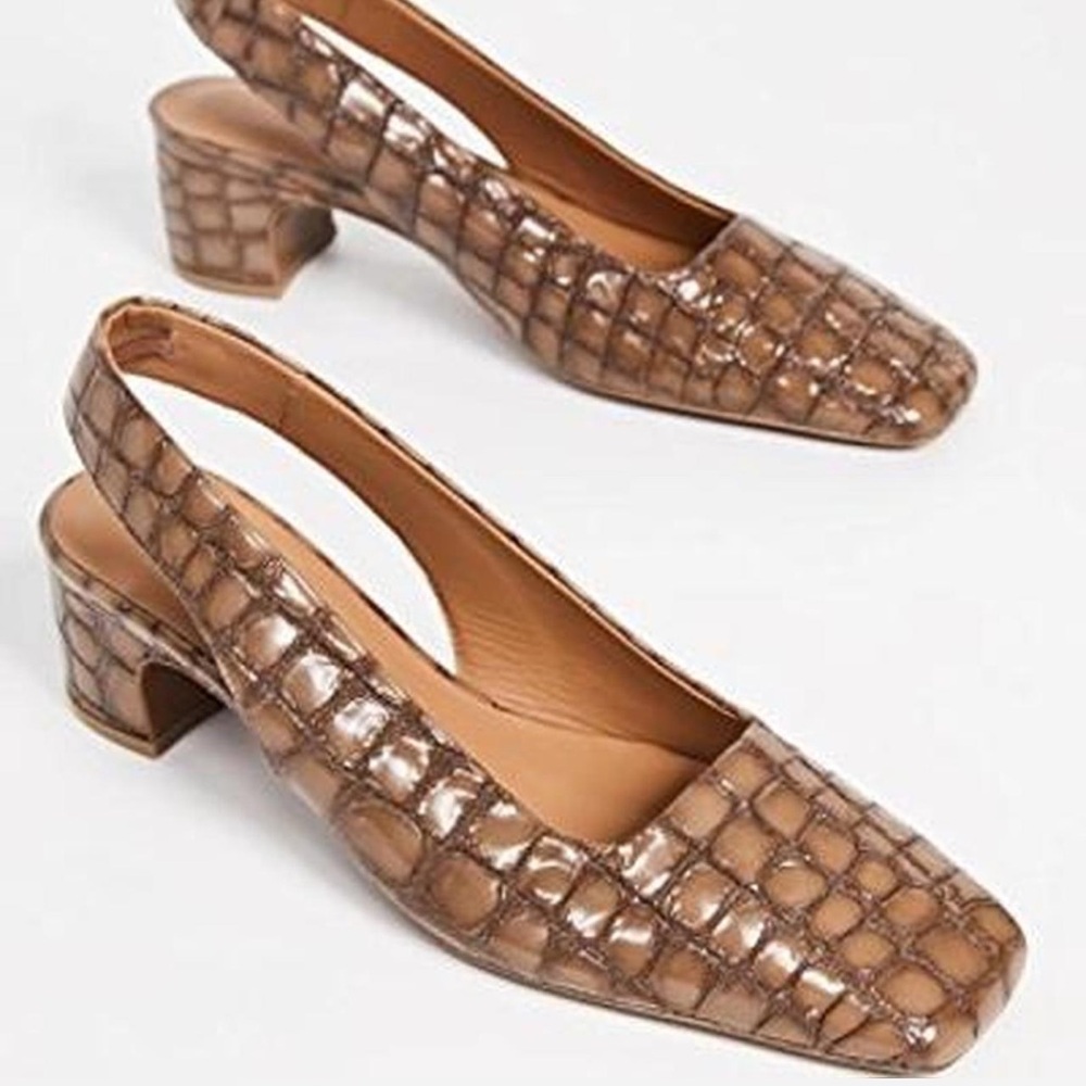 By Far Danielle Slingback in Brown Croc!
